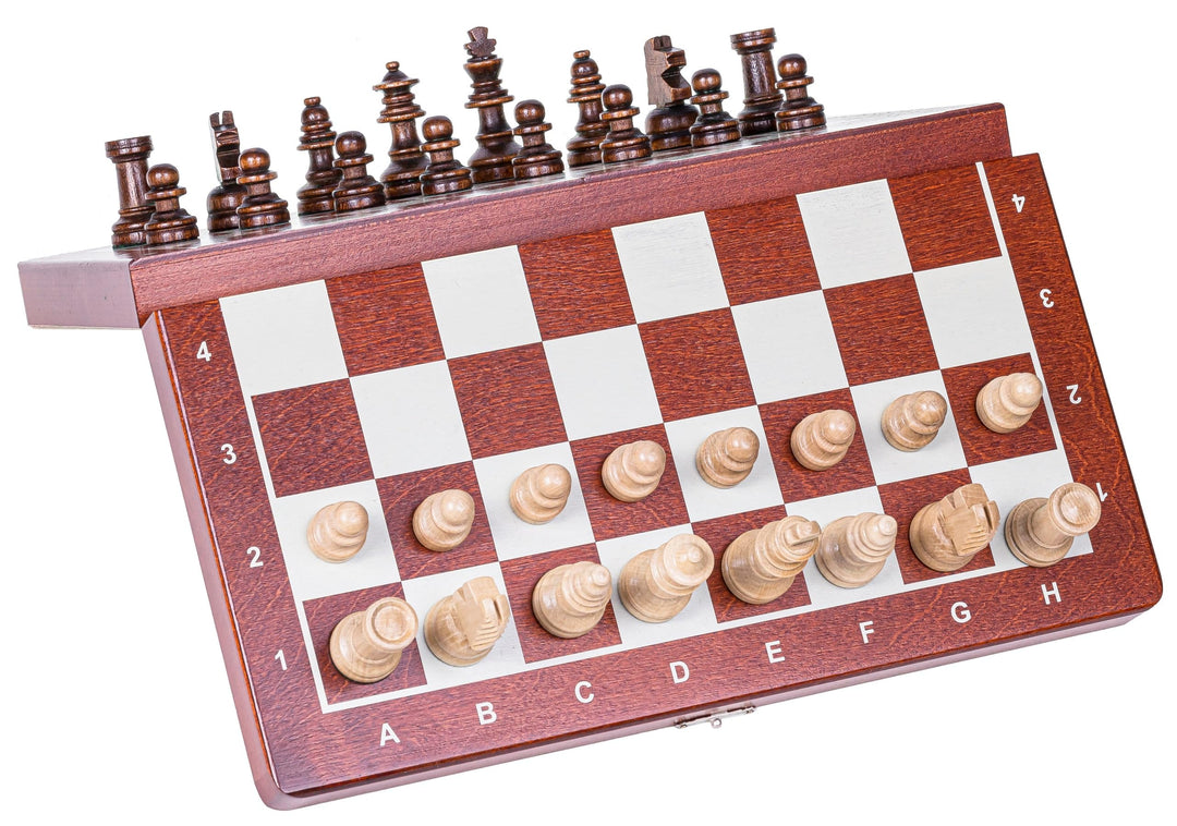 Schachspiel Holz magnetisch mit Schatulle 27x27 cm - Bild 3