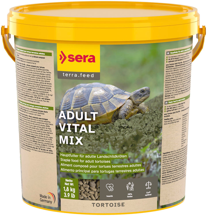 Landschildkröten Hauptfutter Adult 10L/1,8kg mit Kräutern