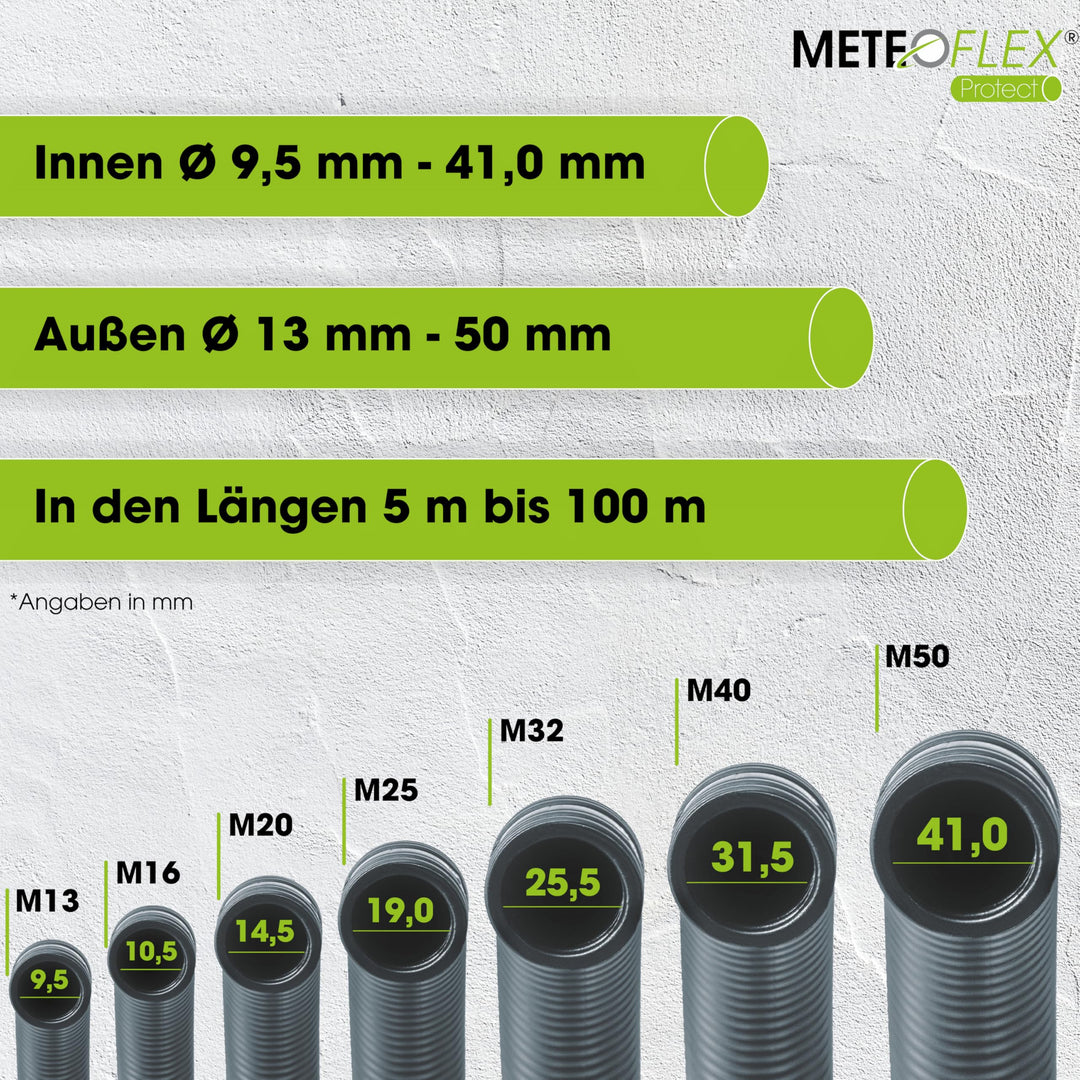 Leerrohr HDPE M25 mit Zugdraht Erdverlegung 25m schwarz - Bild 3
