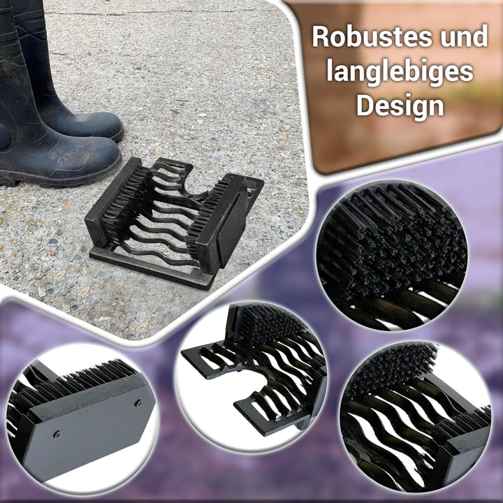 Schuhabstreifer Gusseisen 3-in-1 mit Bürsten und Stiefelknecht - Bild 11