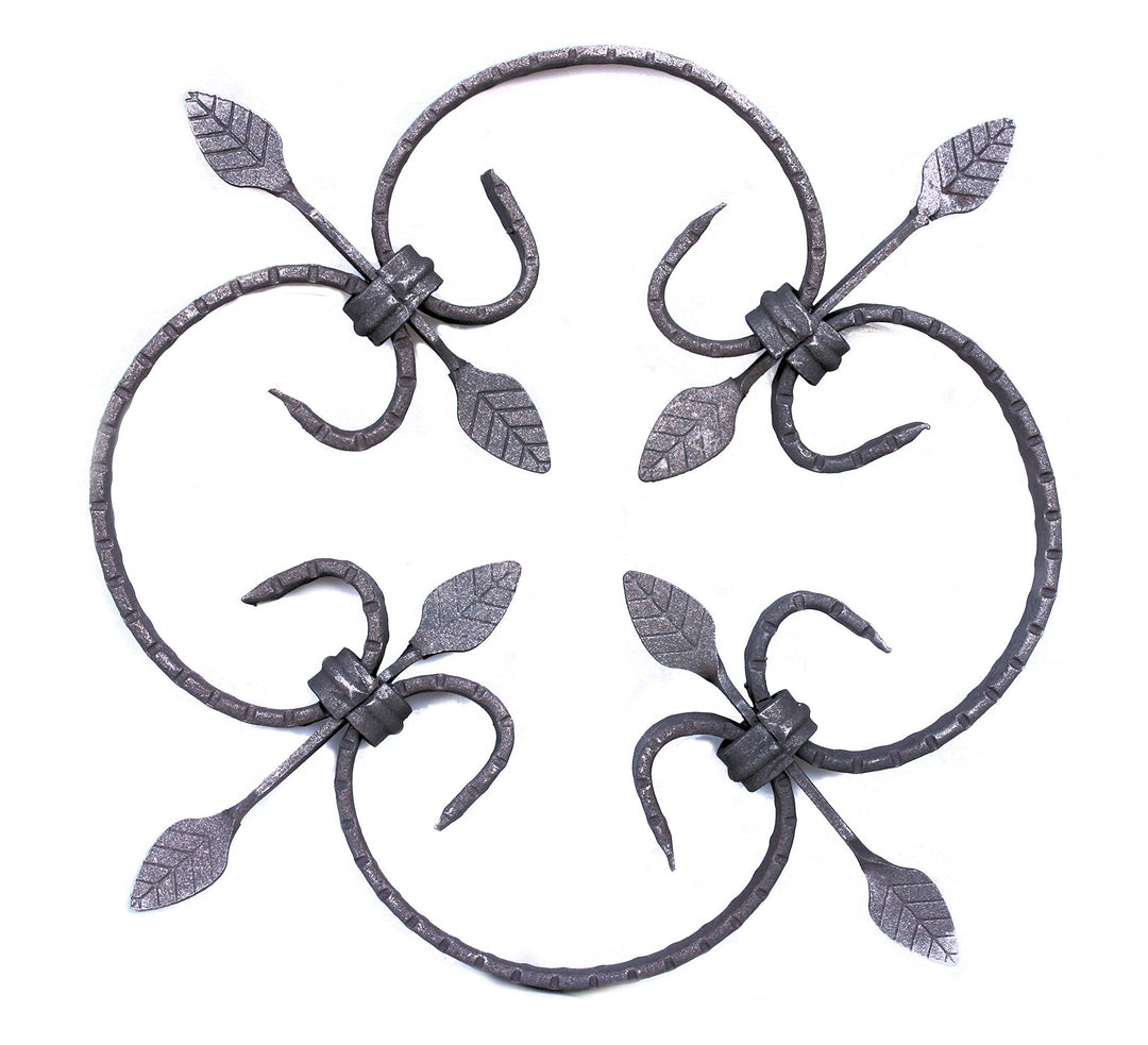 Schmiedeeisen Ornament 30x30 cm für Zaun Geländer Fenstergitter - Bild 2