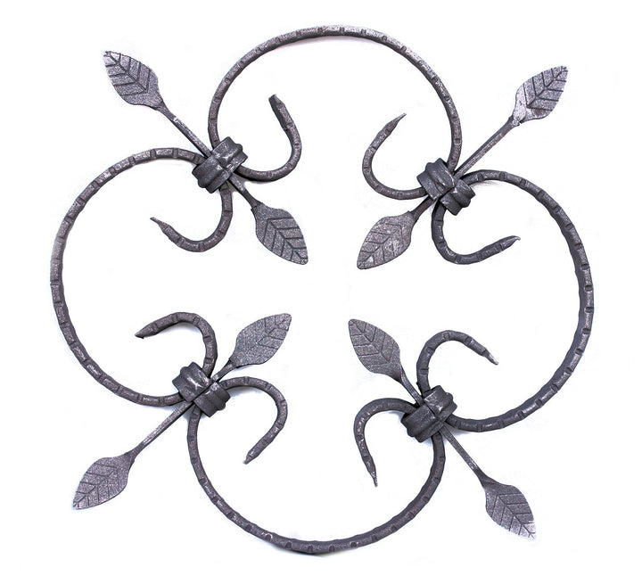 Schmiedeeisen Ornament 30x30 cm für Zaun Geländer Fenstergitter - Bild 2