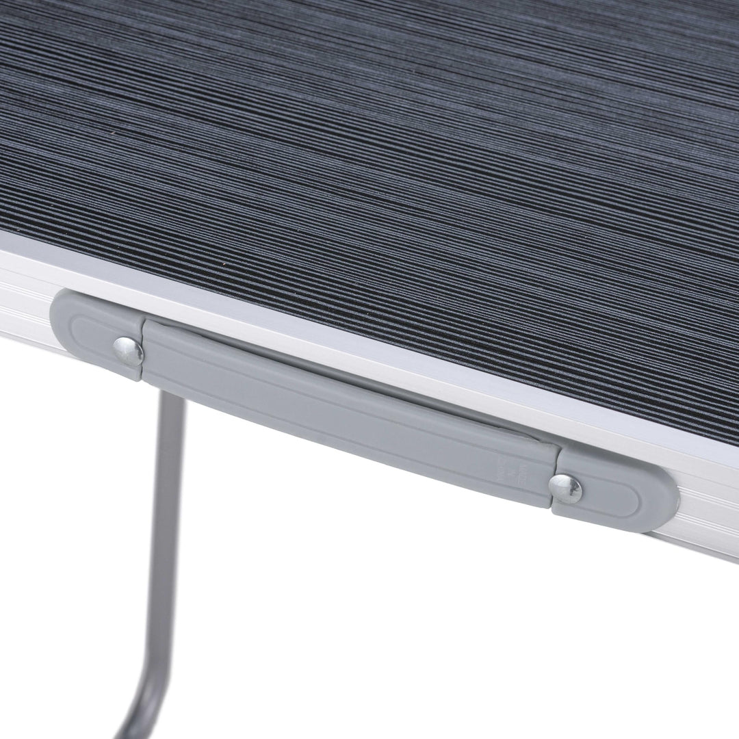 Klapptisch Camping Alu/MDF 80x60x70 cm faltbar grau - Bild 7