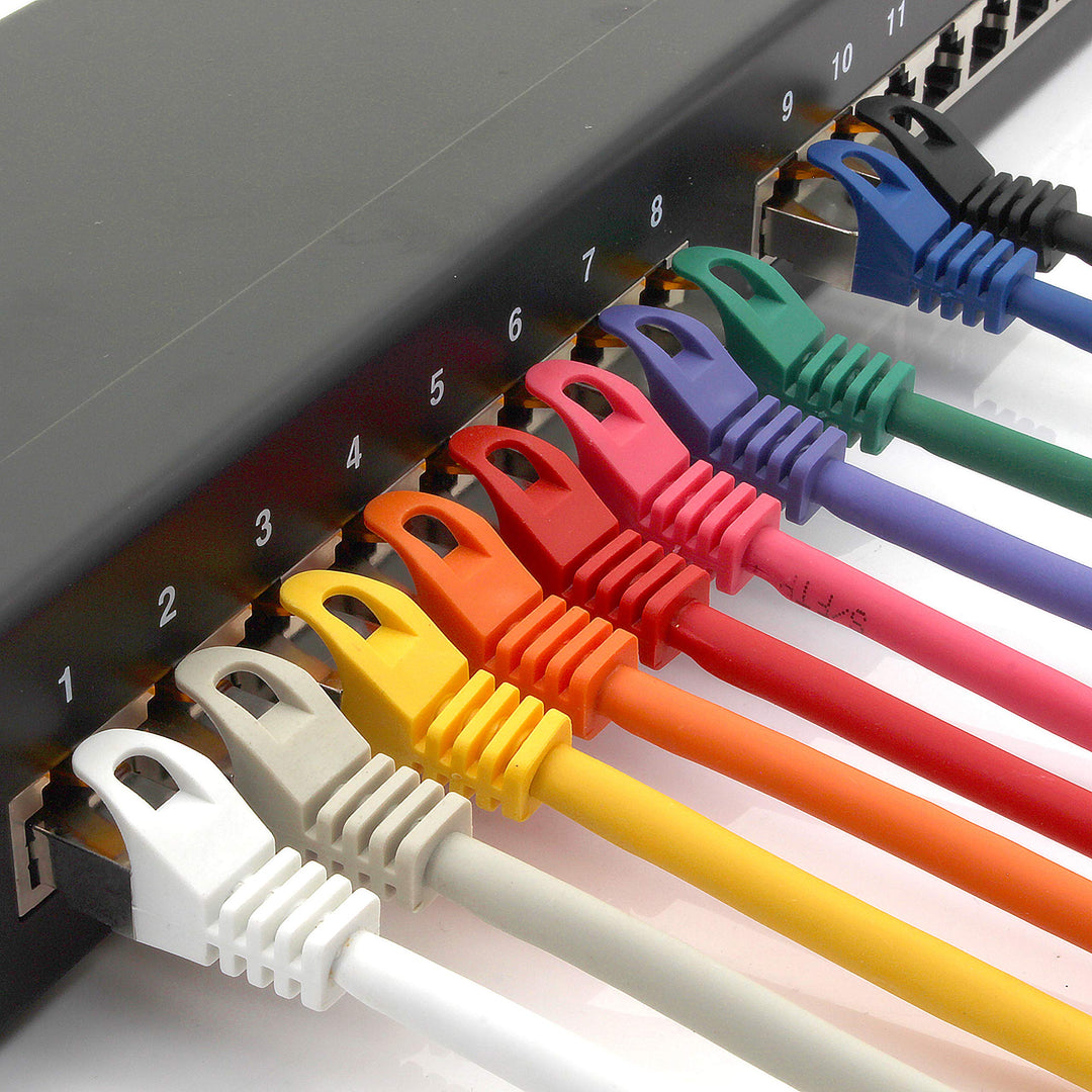 Netzwerkkabel CAT7 10m Weiss RJ45 10 Gbit/s 5er-Set - Bild 5