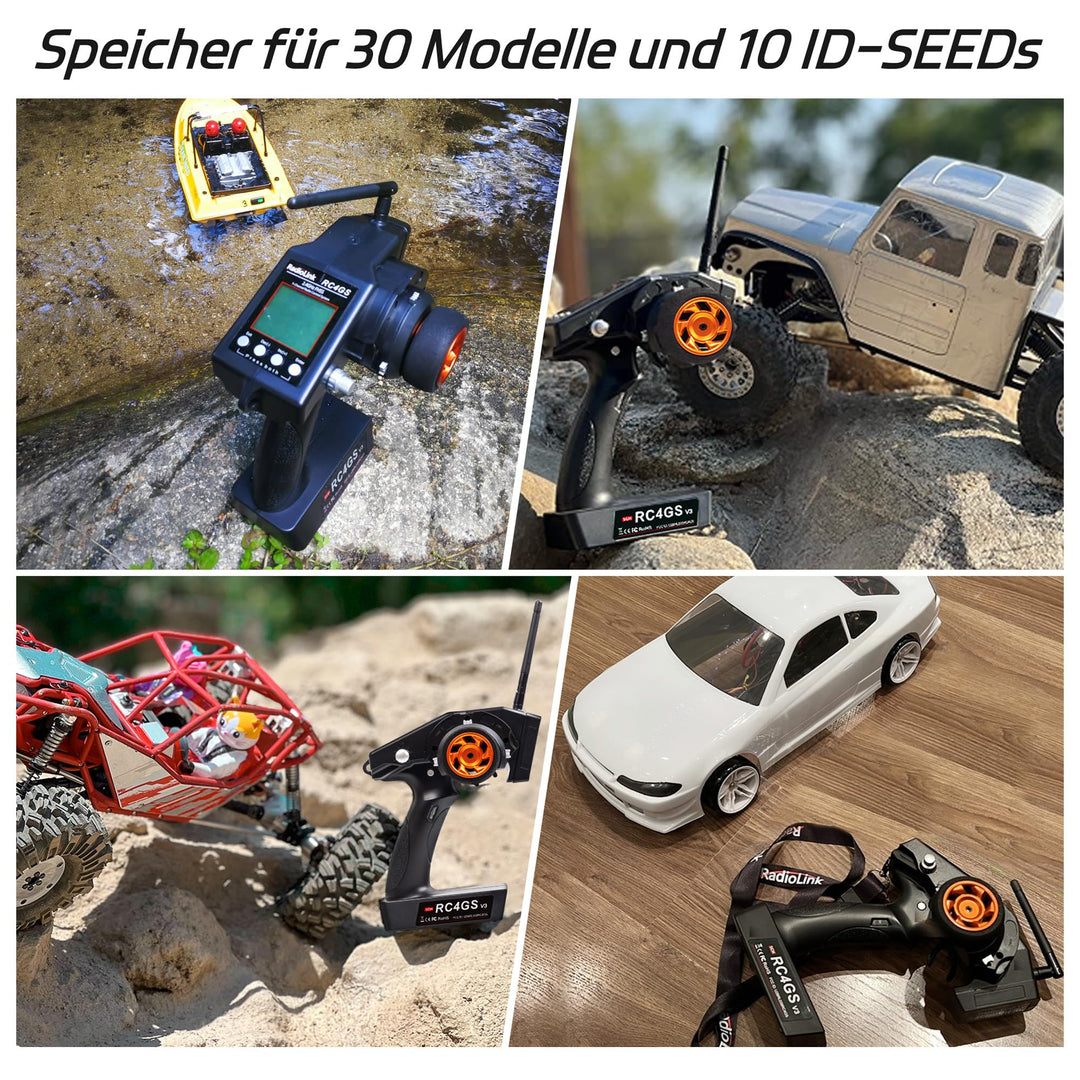 RC Fernsteuerung 5-Kanal 2.4GHz mit Gyro-Empfänger für Crawler &amp; Drift - Bild 4
