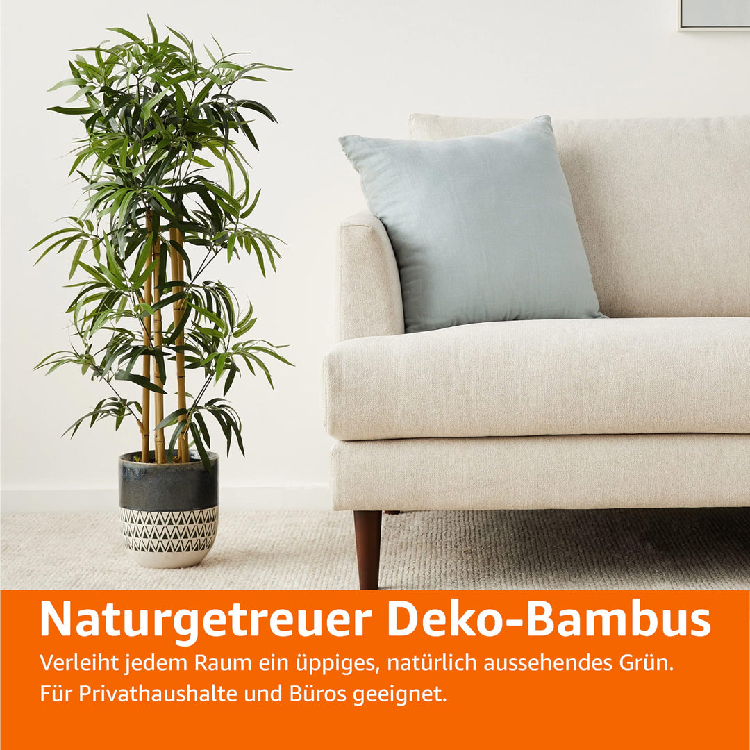 Künstliche Bambus-Pflanze im Topf 100 cm für Innenbereich - Bild 5