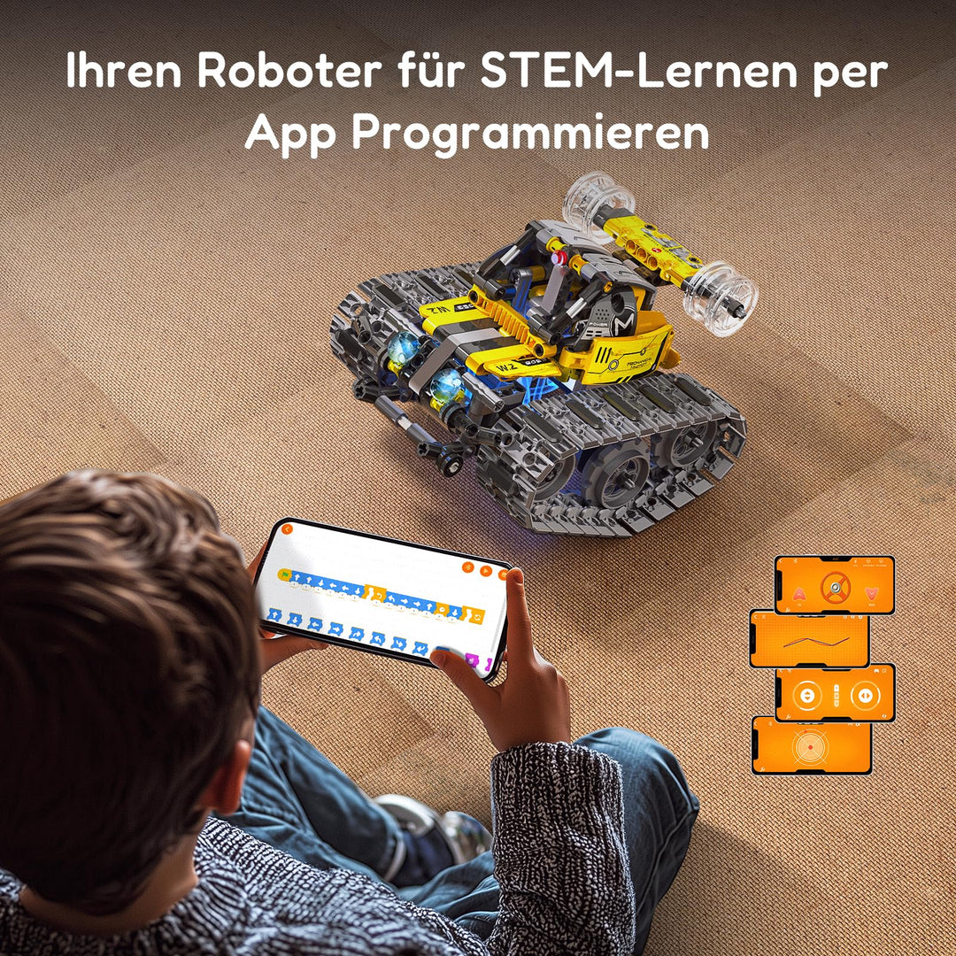 Roboter-Bausatz 6-in-1 mit App und Fernsteuerung 631 Teile ab 8 J. - Bild 6