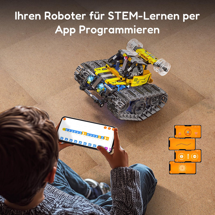 Roboter-Bausatz 6-in-1 mit App und Fernsteuerung 631 Teile ab 8 J. - Bild 6