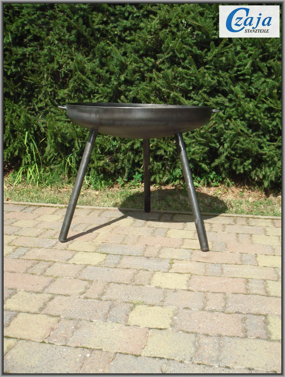 Feuerschale Stahl Ø 80 cm mit abnehmbaren Beinen für Garten - Bild 3