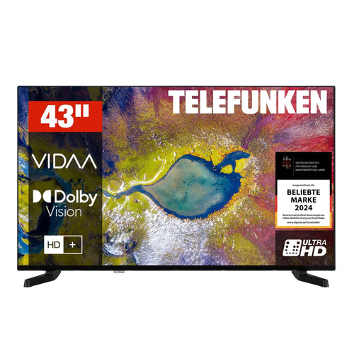 Smart TV 43 Zoll 4K UHD VIDAA mit Dolby Vision & Triple-Tuner