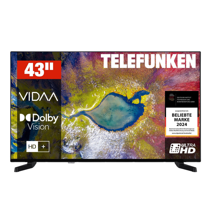 Smart TV 43 Zoll 4K UHD VIDAA mit Dolby Vision &amp; Triple-Tuner