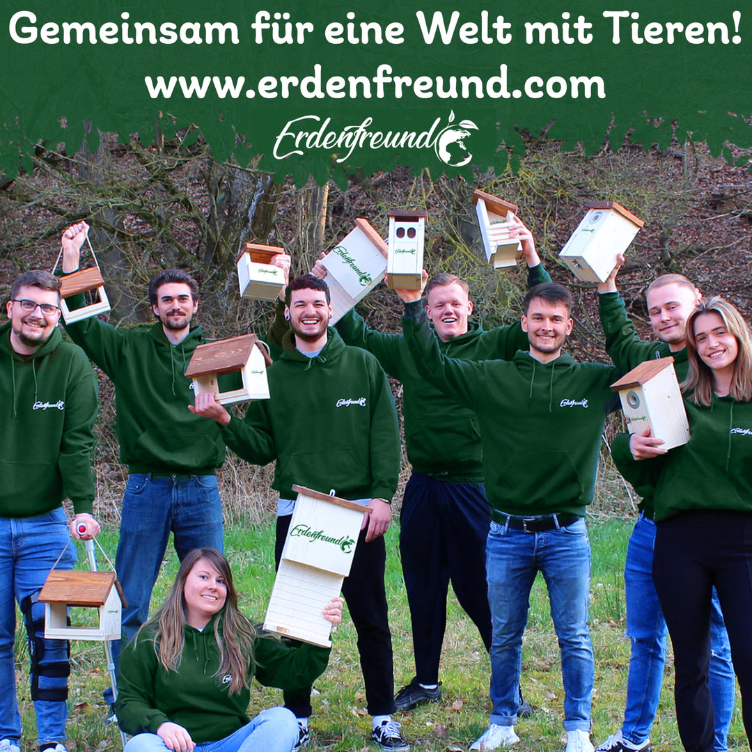 Igelfutterhaus mit Rattenklappe Massivholz 2 Labyrintheingänge - Bild 7