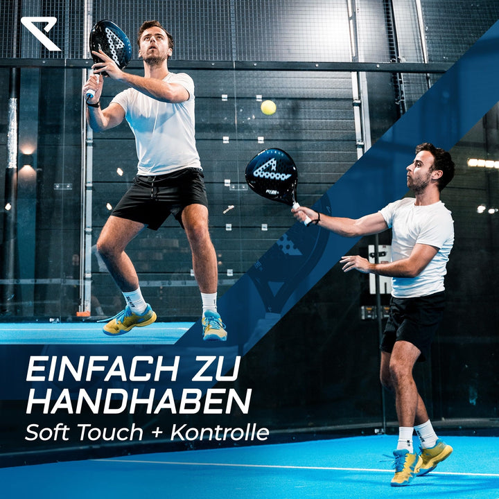Padel Schläger Kohlefaser &amp; Fiberglas ultraleicht 360g Unisex - Bild 3