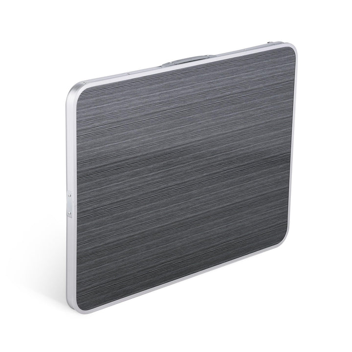 Klapptisch Camping Alu/MDF 80x60x70 cm faltbar grau - Bild 6