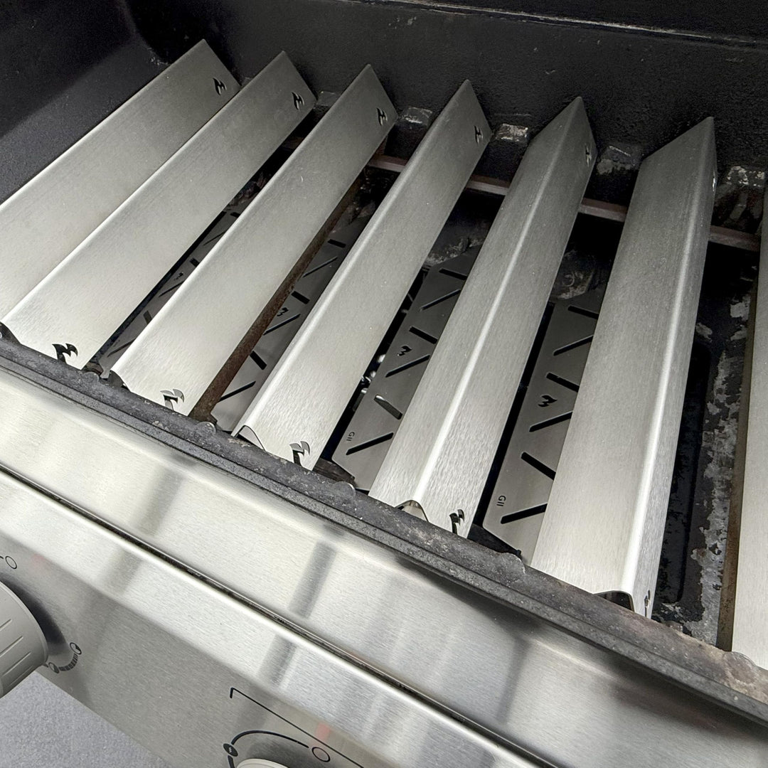 Aromaschiene Edelstahl für Weber Genesis II 400 &amp; 600 Serien - Bild 8