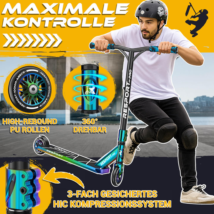 Stunt Scooter Aluminium 110mm ABEC-9 mit Ständer 100kg - Bild 2