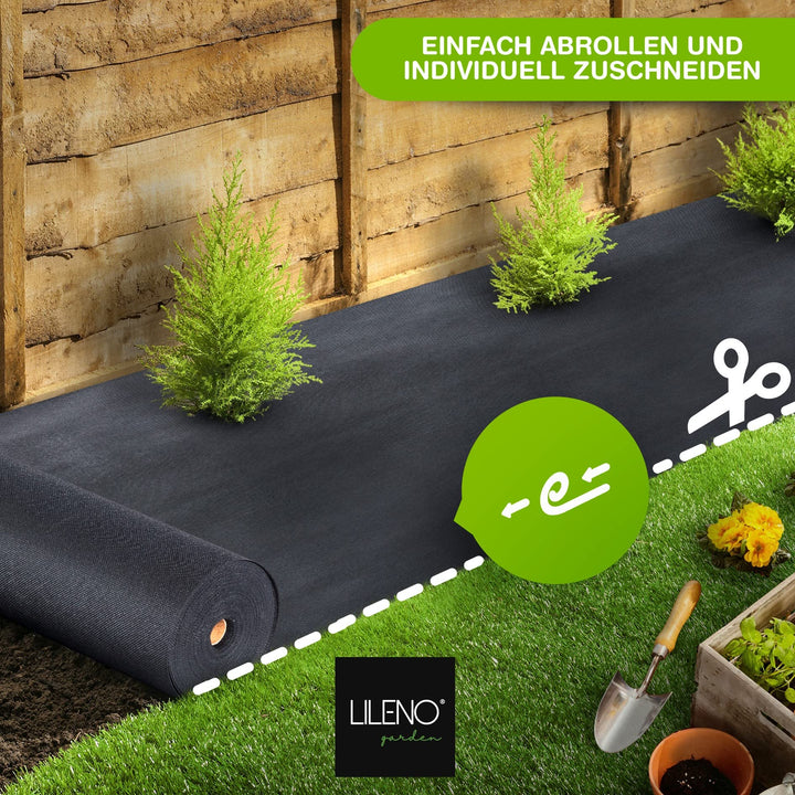 Unkrautvlies Garten 100m² Polypropylen UV-beständig wasserdurchlässig - Bild 2