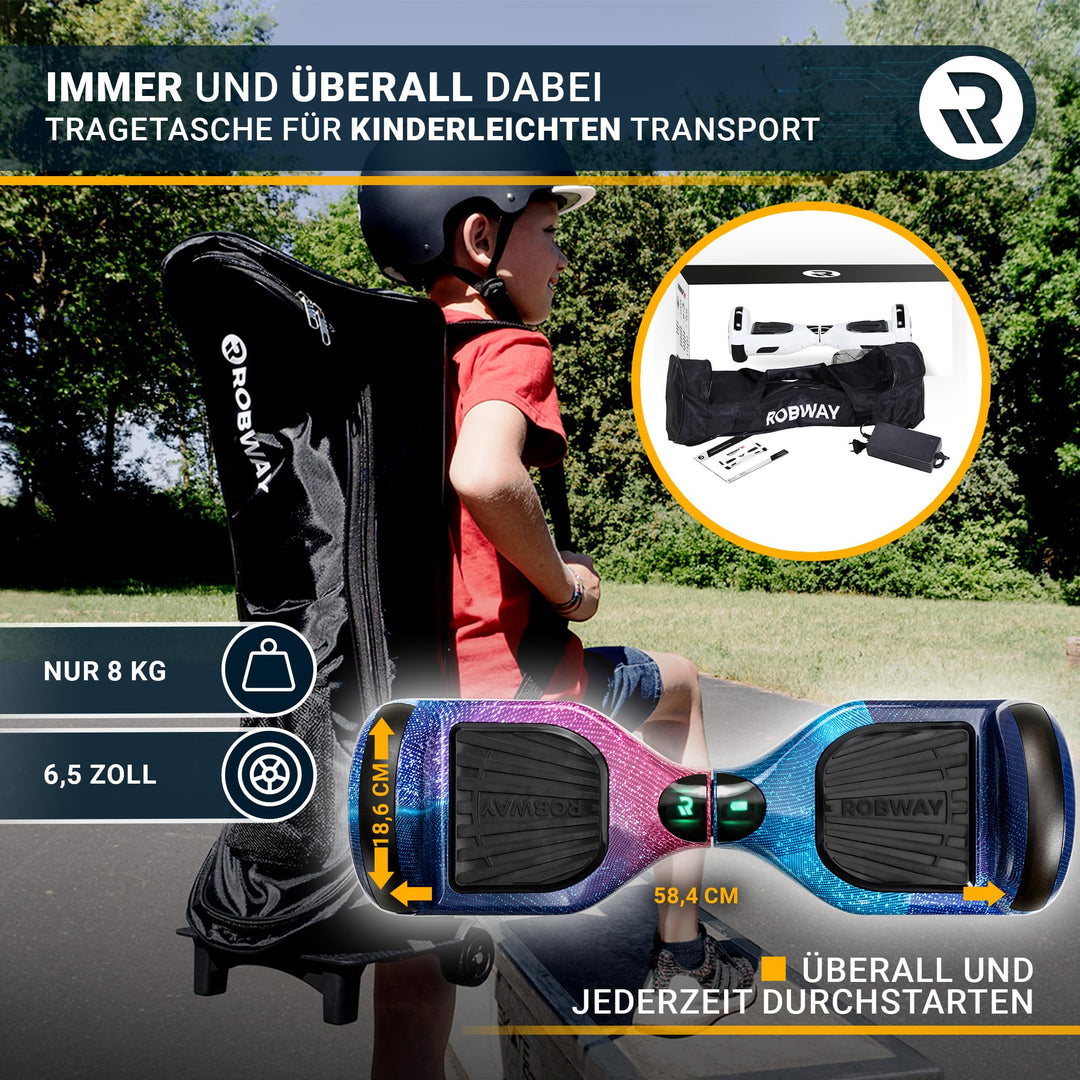 Hoverboard 700W mit Bluetooth und App-Steuerung Carbon - Bild 8