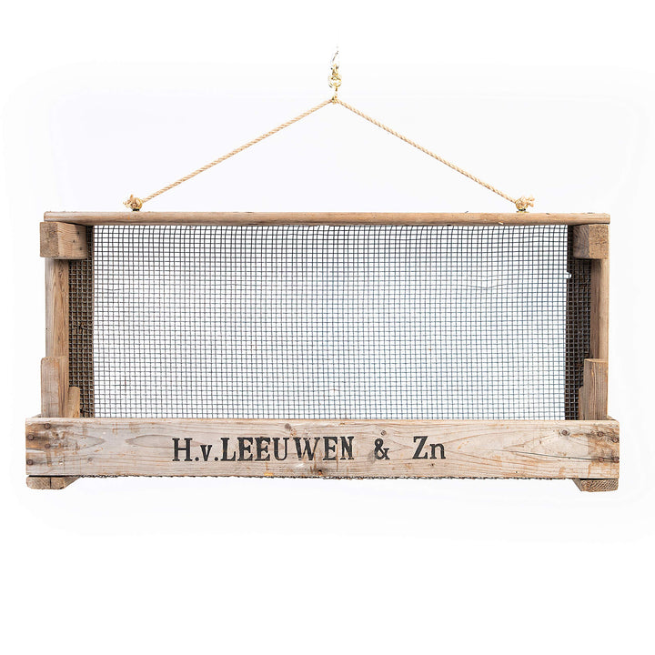 Pflanzenregal Holz Vintage-Zwiebelsieb-Design 75x18,5x35,5 cm