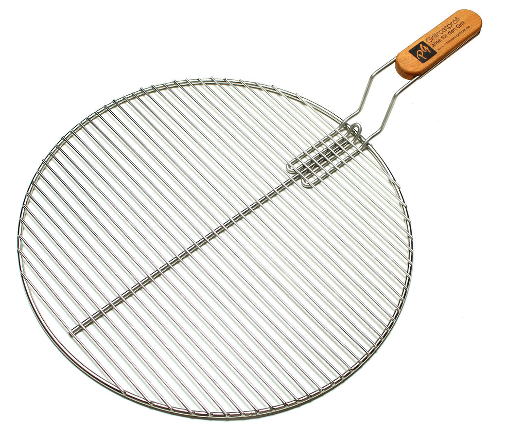 Grillrost rund Edelstahl 54,5 cm für Kugelgrill 57 cm mit Handgriff