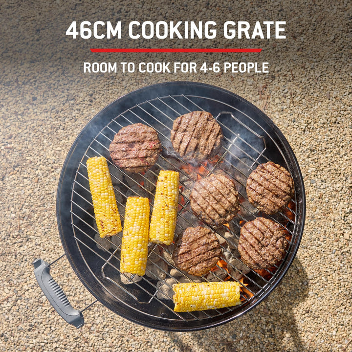 Holzkohlegrill Kugelgrill 47 cm mit Stand, Rädern &amp; Thermometer - Bild 6
