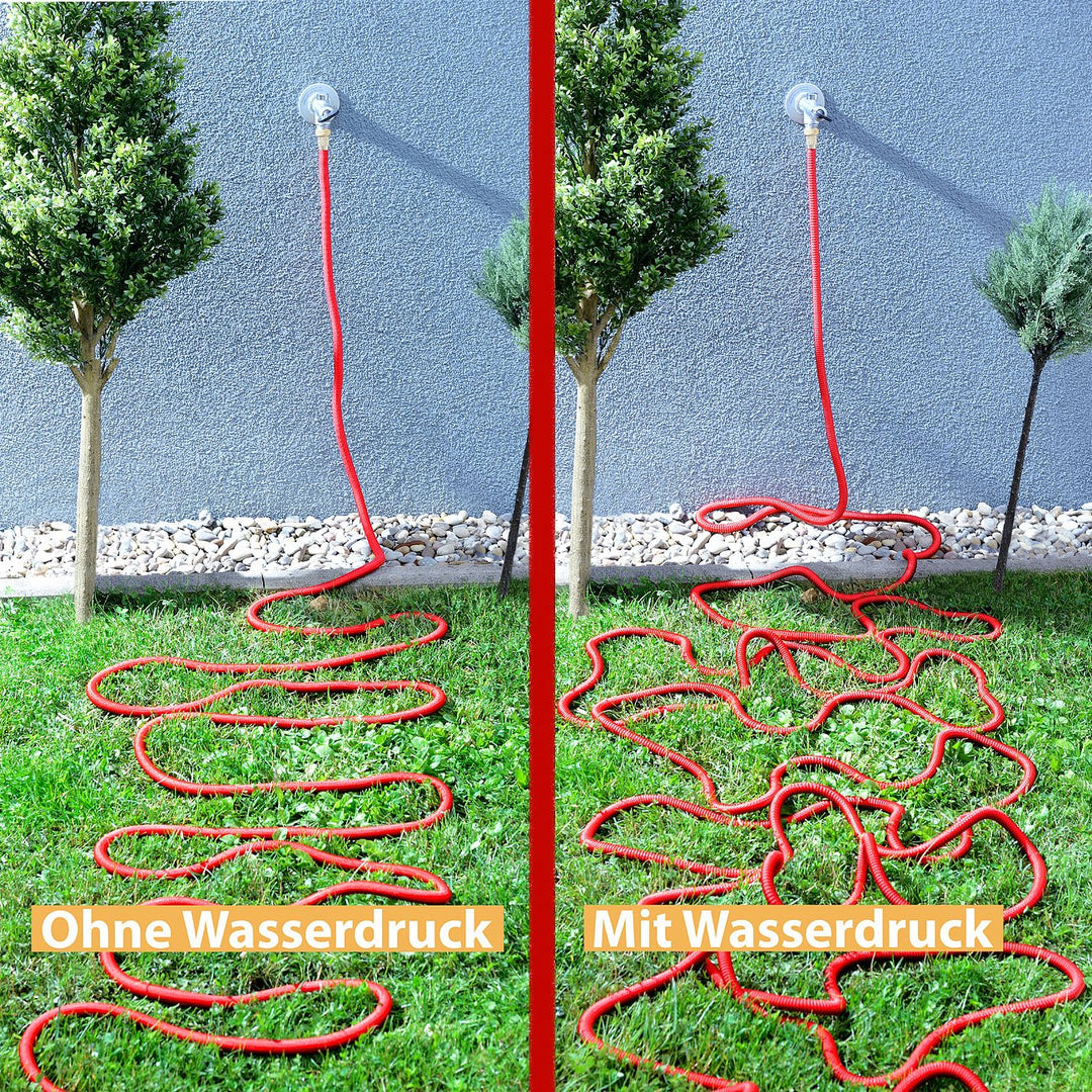 Dehnbarer Gartenschlauch Latex/Polyester mit Alu-Anschlüssen 10–30 m - Bild 4