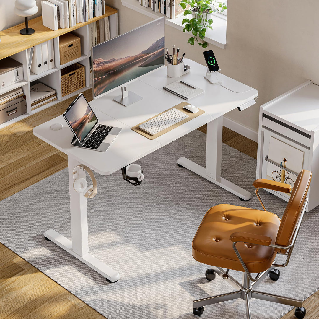 Höhenverstellbarer Schreibtisch elektrisch 120x60 cm mit Speichertasten - Bild 2
