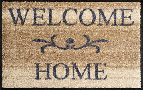 Fussmatte Welcome Home Nylon 50x75 cm beige bunt waschbar