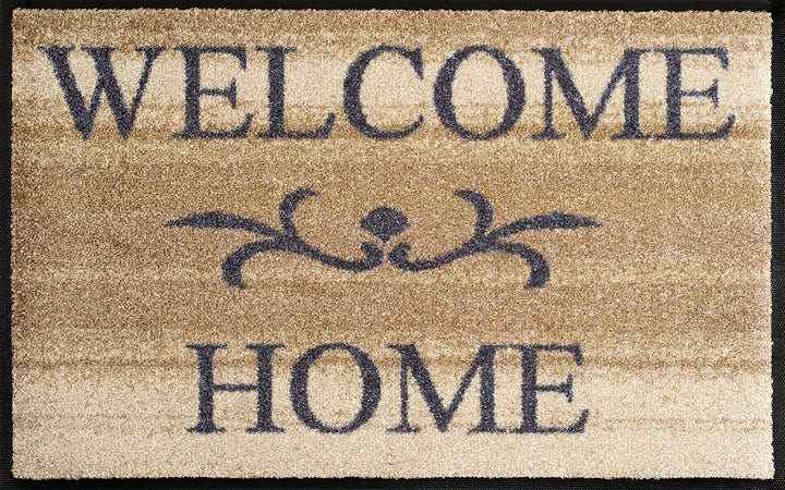 Fussmatte Welcome Home Nylon 50x75 cm beige bunt waschbar