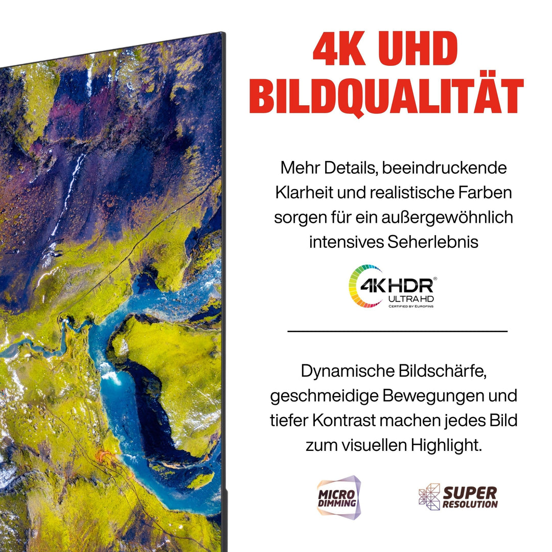 Smart TV 43 Zoll 4K UHD VIDAA mit Dolby Vision &amp; Triple-Tuner - Bild 8