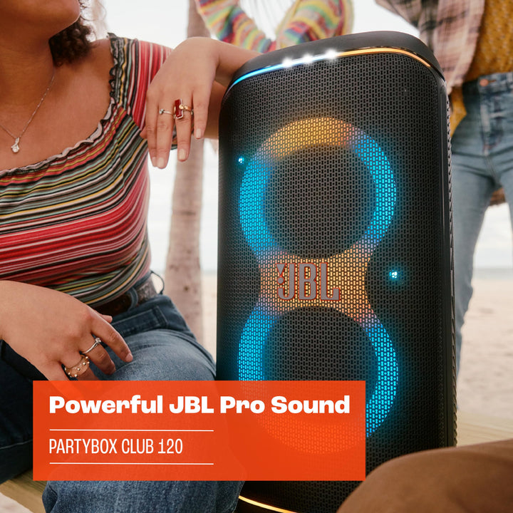 Bluetooth Party-Lautsprecher mit Lichtshow, KI-Sound-Boost, 12 h Akku - Bild 3