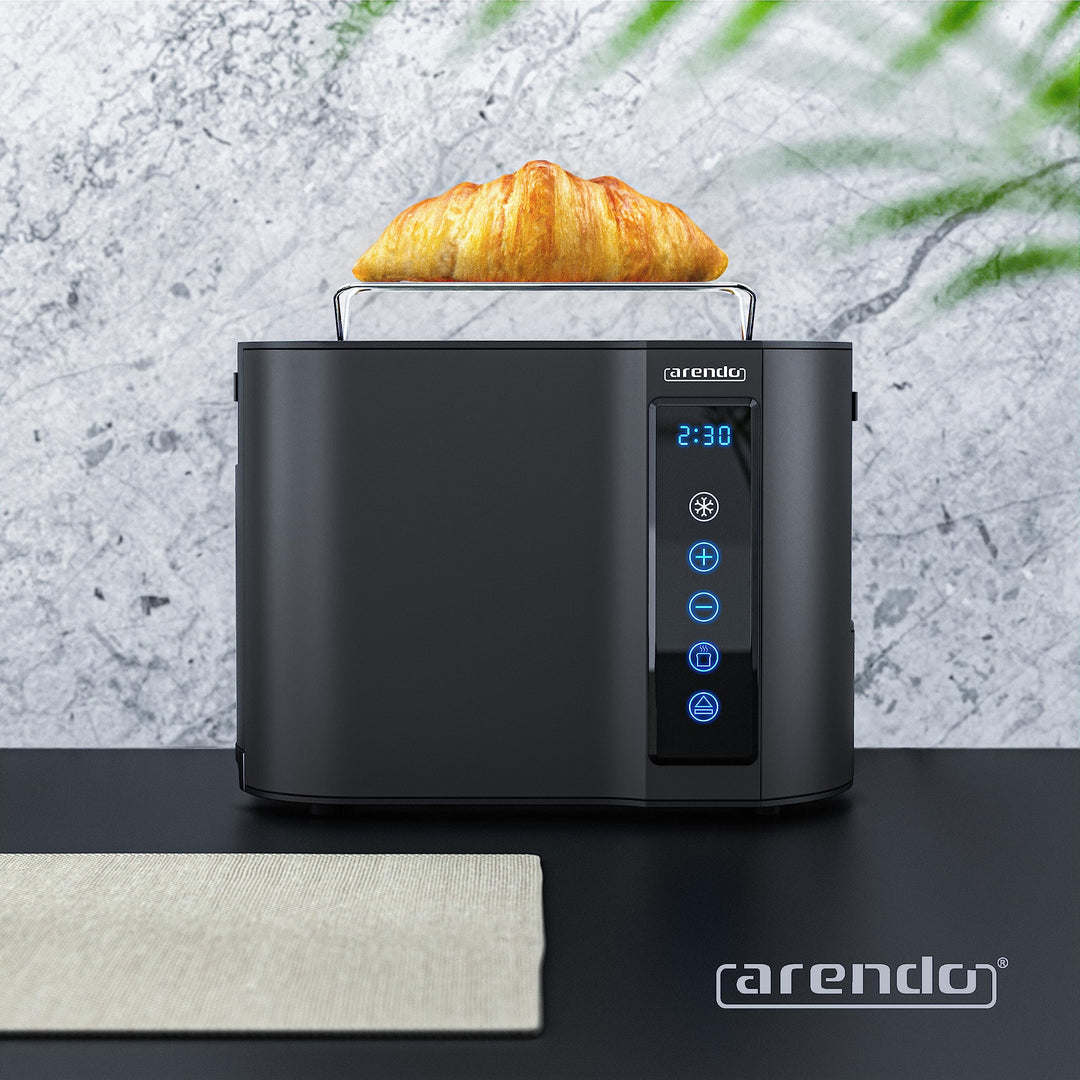 Toaster 2 Scheiben Edelstahl Touchpanel 800W mit Brötchenaufsatz 7 Bräunungsgrade - Bild 7