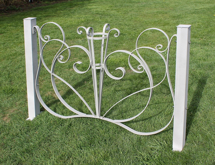 Zaunpfosten Aluminium 80 cm rostfrei für Gartenzaun natur - Bild 9