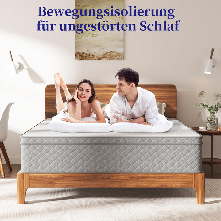 Taschenfederkernmatratze 140x200 cm H3/H4 7-Zonen mit Komfortschaum 25cm - Bild 7
