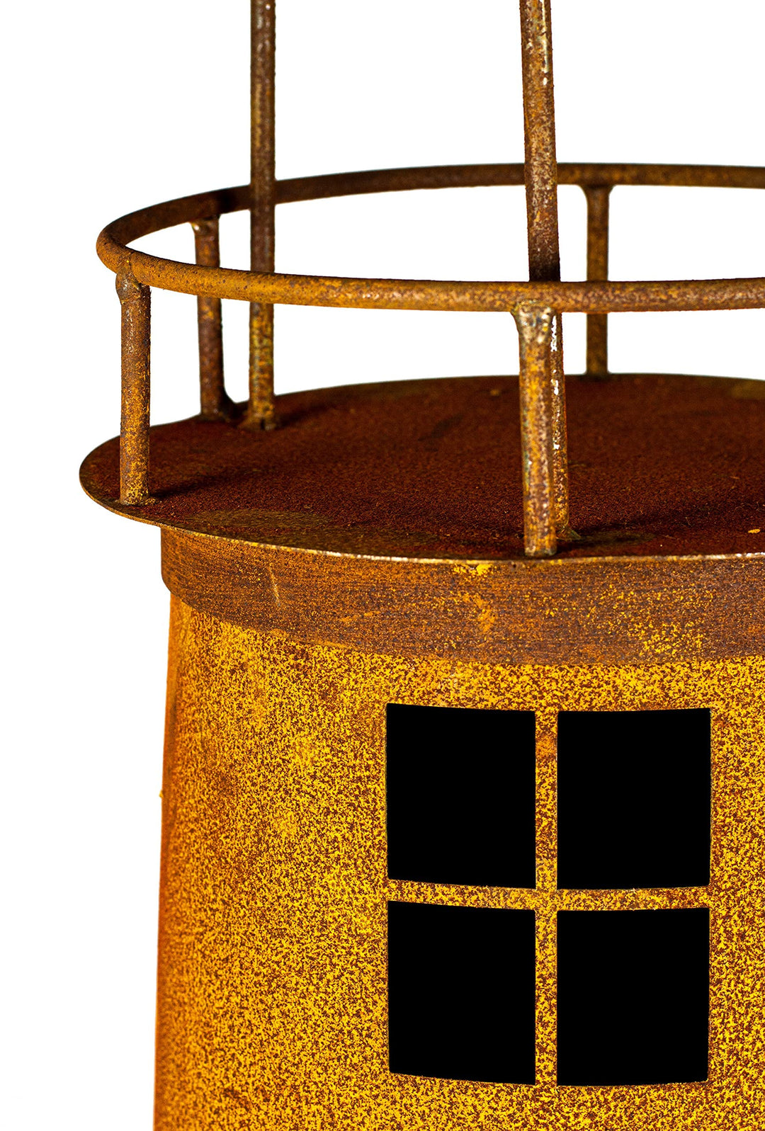 Leuchtturm Deko Skulptur Edelrost Metall für Garten und Terrasse - Bild 7