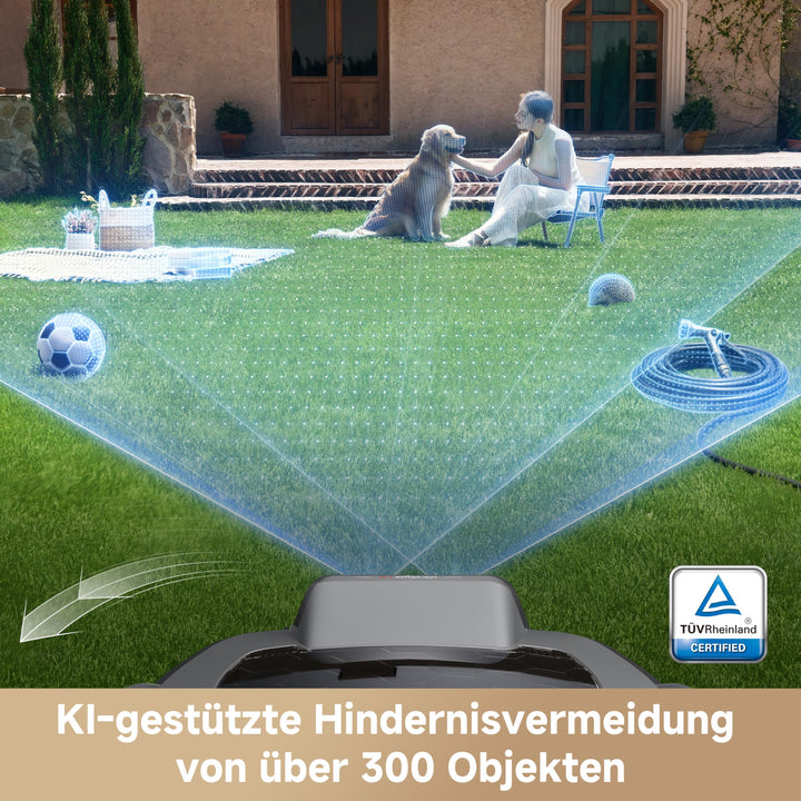 Mähroboter kabellos KI-Kartierung Dual-Vision für Rasenflächen bis 250 m² - Bild 5