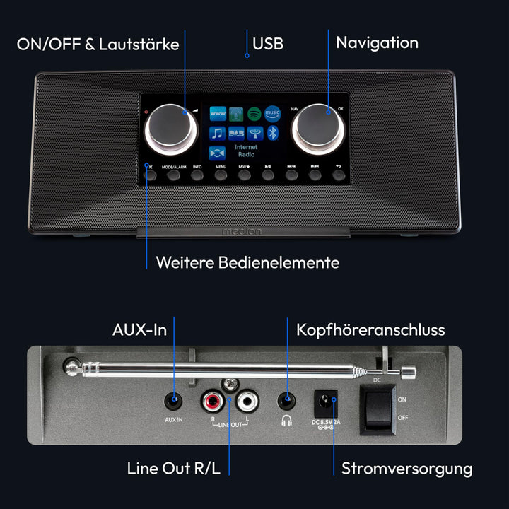 Internetradio DAB+ WLAN mit Spotify Connect und Amazon Music - Bild 8