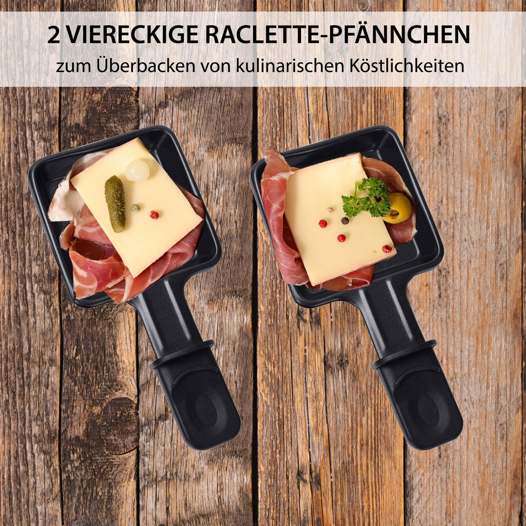 Raclette-Set 2 Personen mit heissem Stein und Grillplatte 350 W - Bild 6