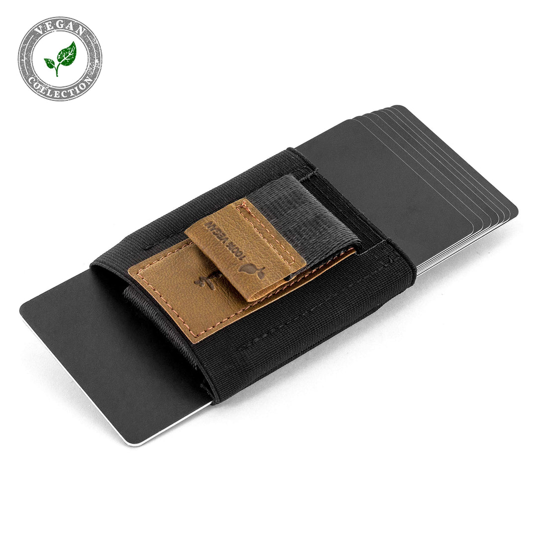 Slim Wallet Vegan mit Münzfach 13 Karten Kreditkartenformat - Bild 2