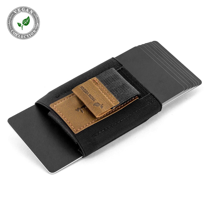 Slim Wallet Vegan mit Münzfach 13 Karten Kreditkartenformat - Bild 2