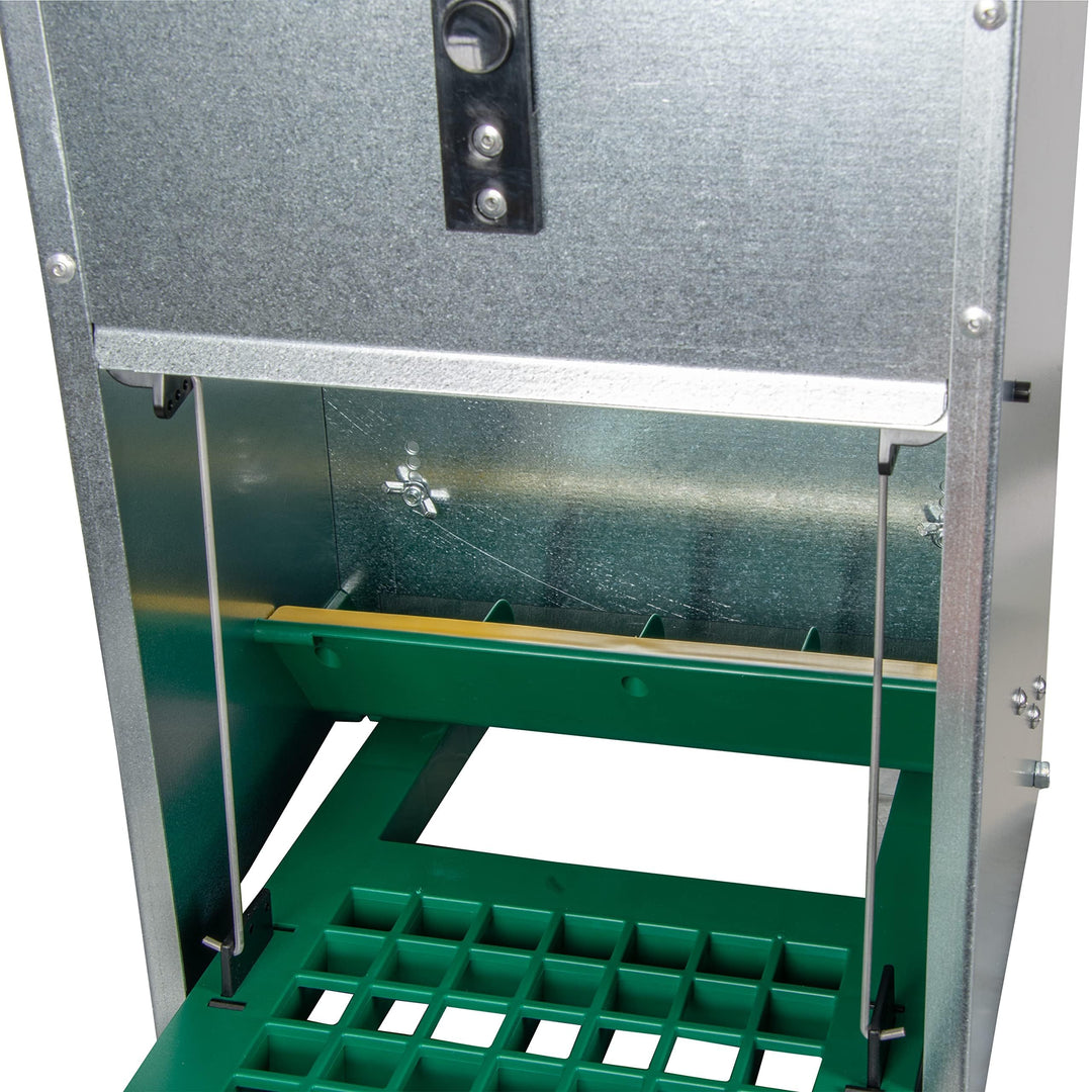 Hühner Futterautomat mit Trittplatte 5 kg verzinkt Blech - Bild 7