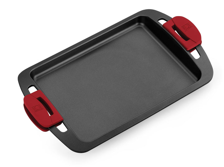 Grillplatte glatt Aluminiumguss 40 cm Induktion Antihaft