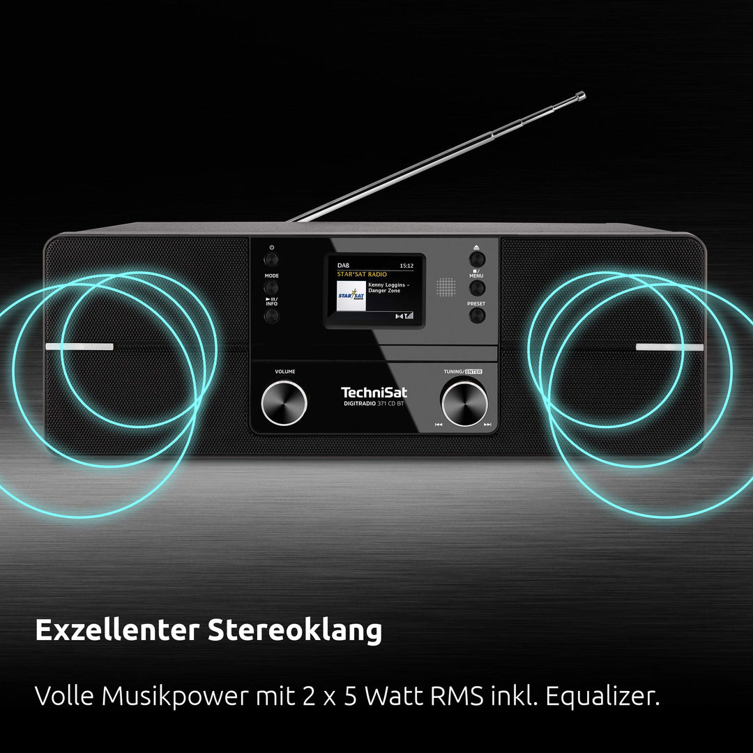 DAB+ Kompaktanlage mit CD-Player Bluetooth 10W Farbdisplay Wecker - Bild 4