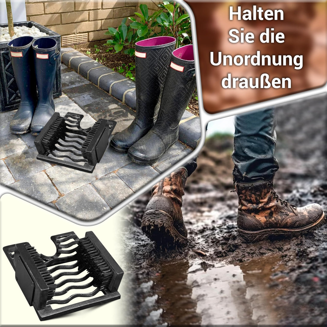 Schuhabstreifer Gusseisen 3-in-1 mit Bürsten und Stiefelknecht - Bild 10