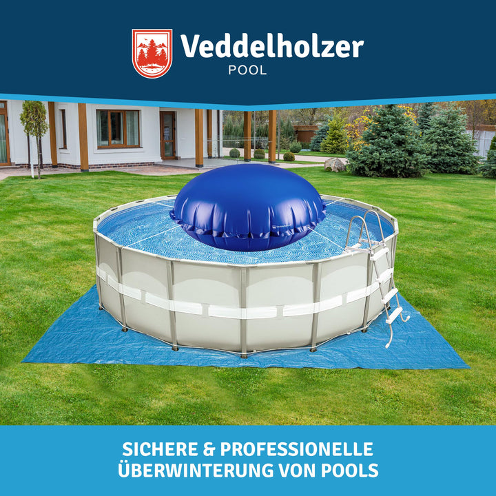 Poolkissen rund Ø 4m PVC winterfest mit Befestigungsseil und Reparaturkit - Bild 6