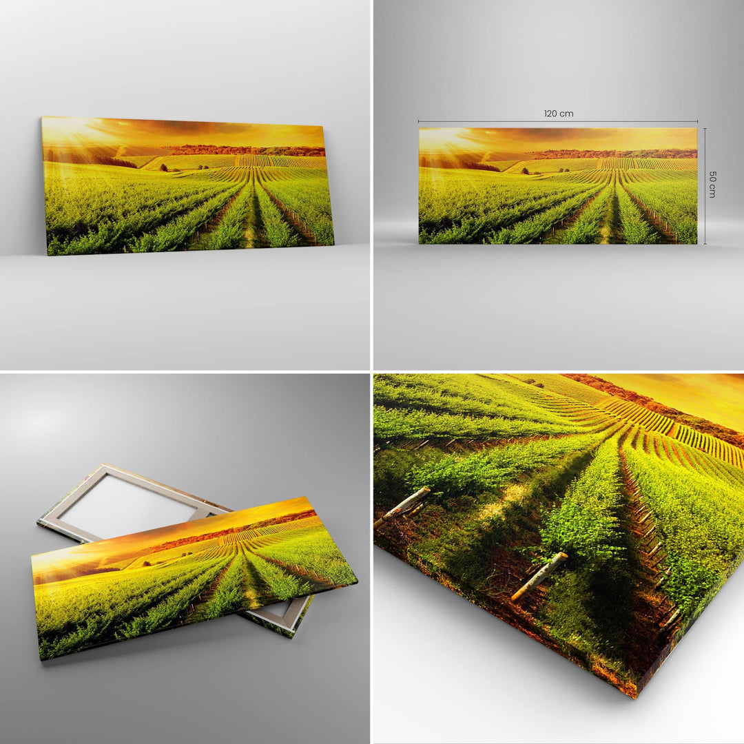 Leinwandbild Landschaft Natur 120x50cm aufhängefertig - Bild 2