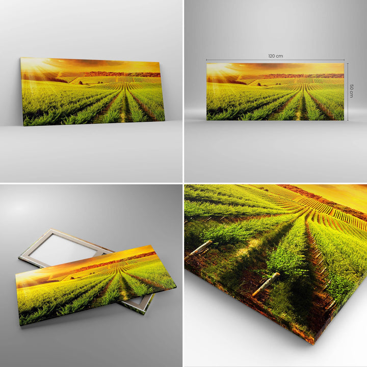 Leinwandbild Landschaft Natur 120x50cm aufhängefertig - Bild 2