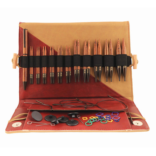 Rundstricknadeln-Set austauschbar Birkenholz 11 Grössen 3,5–12 mm