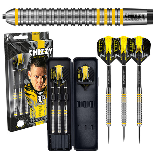 Dartset 80% Wolfram 24g mit Schäften, Flights und Etui