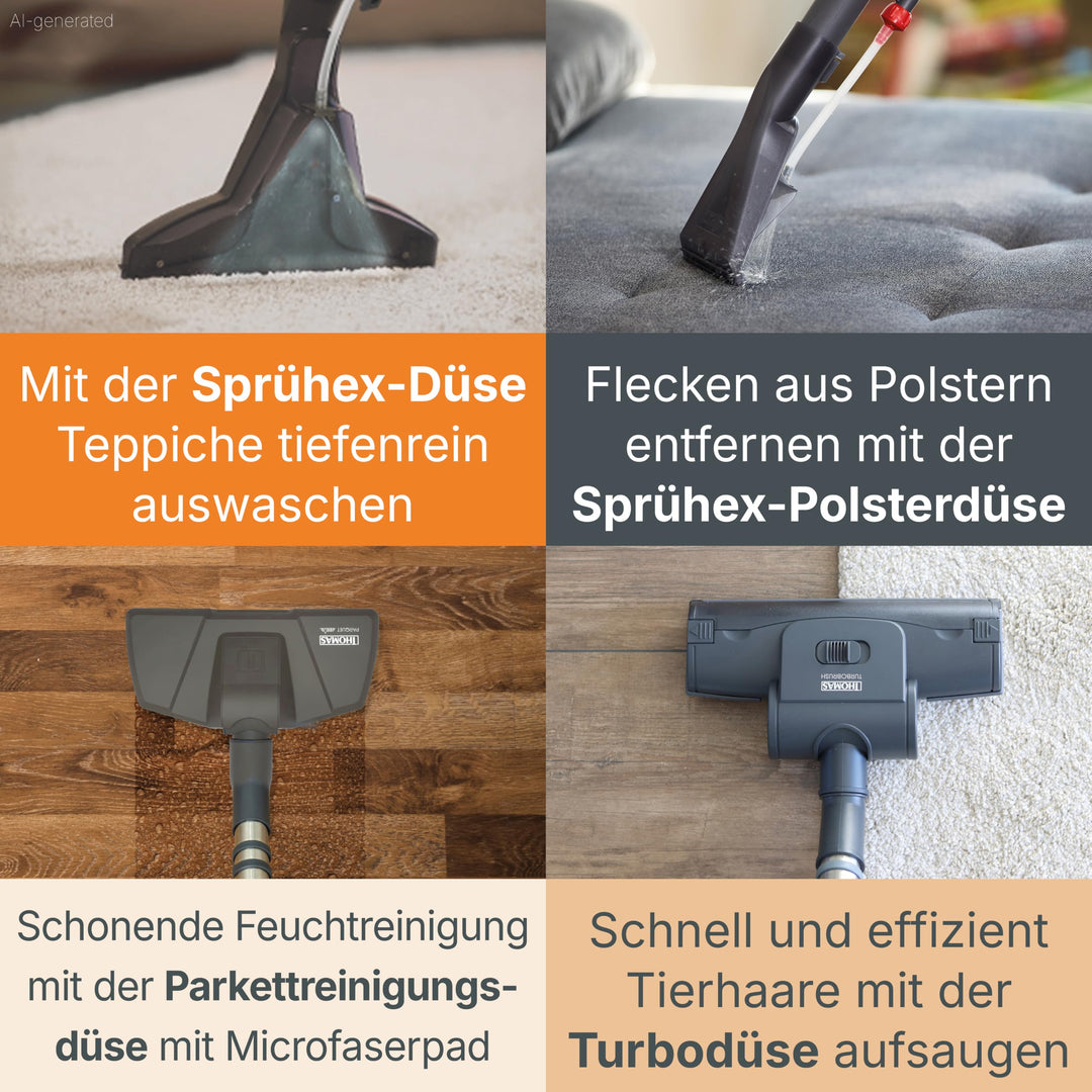 Nass-Trockensauger 3-in-1 mit HEPA 13 &amp; Wasserfilter für Tierhaare - Bild 4
